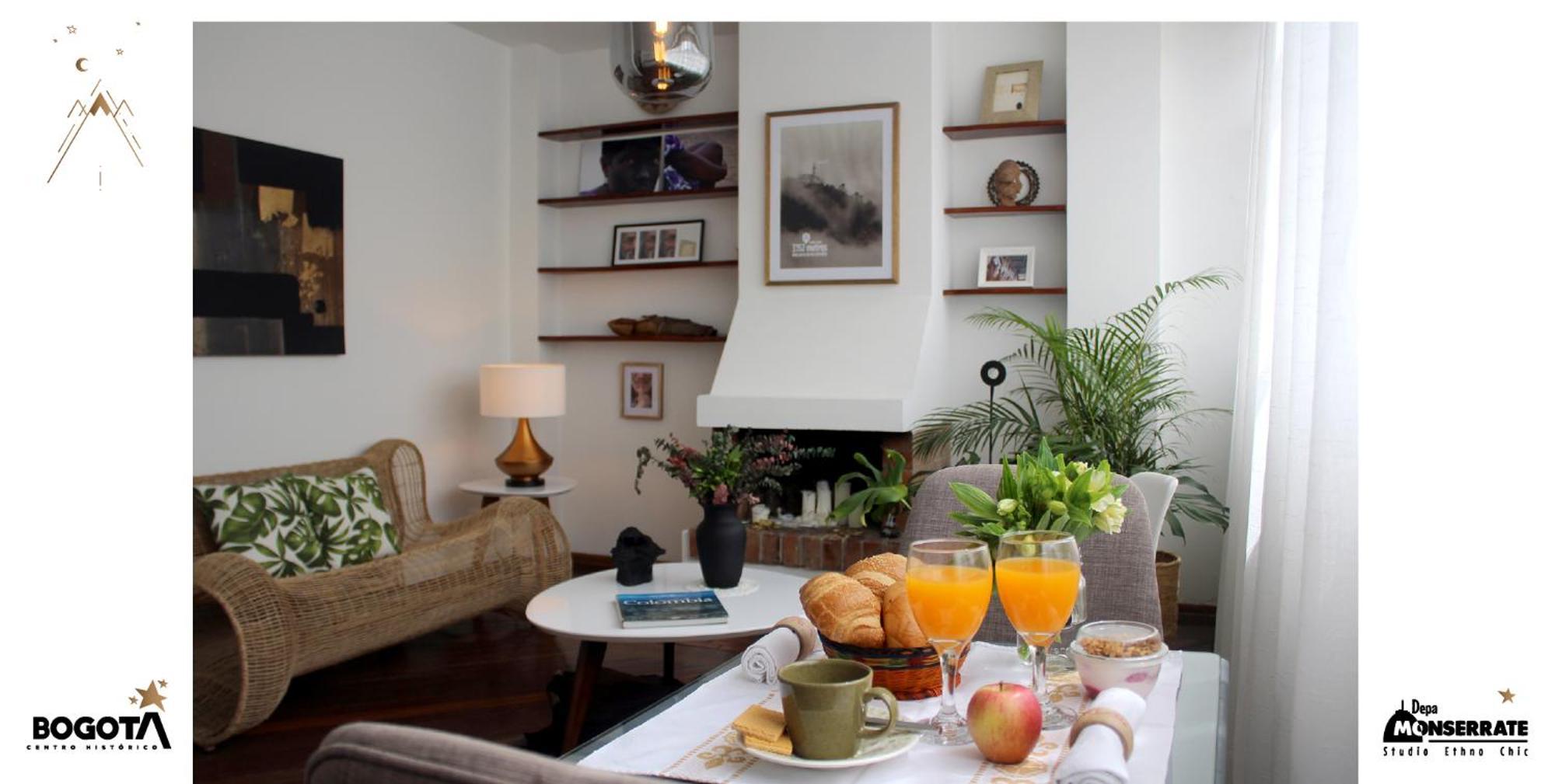 Depa Monserrate - Charming Historic Nest With Breathtaking Mountain Views - Apartaestudio Bogotá Zewnętrze zdjęcie