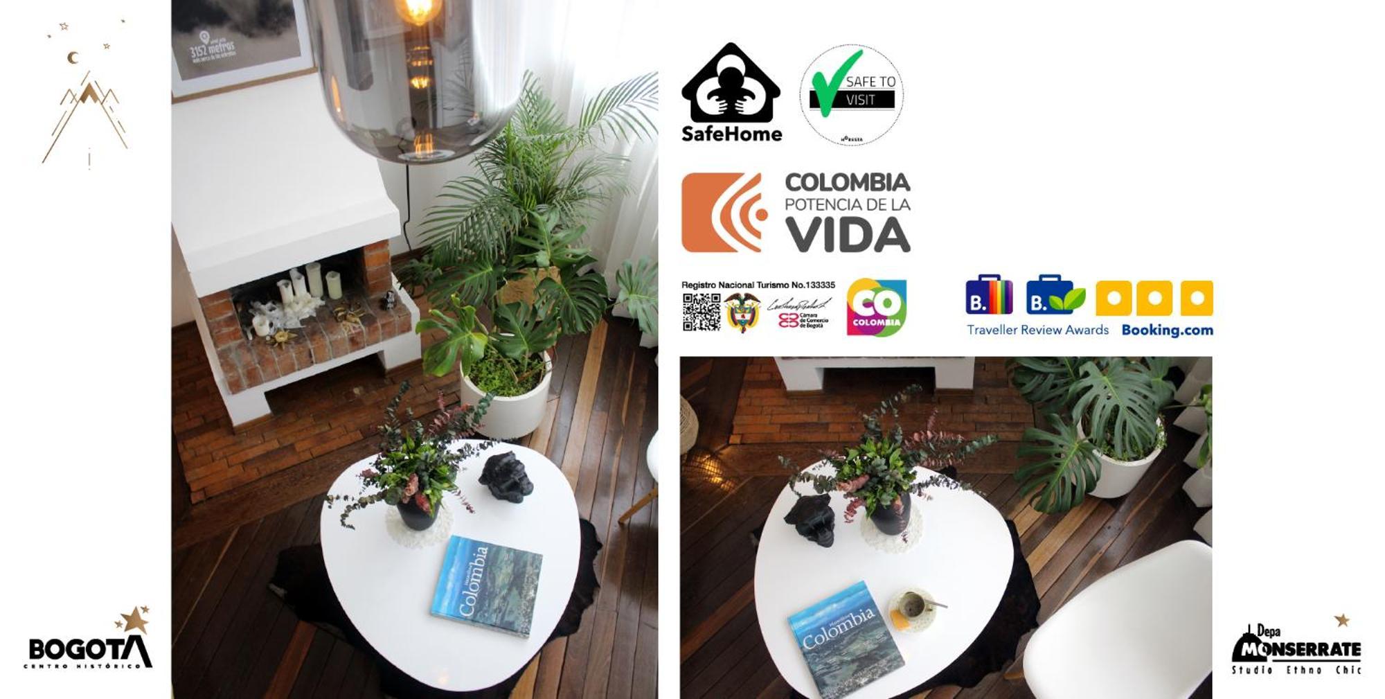 Depa Monserrate - Charming Historic Nest With Breathtaking Mountain Views - Apartaestudio Bogotá Zewnętrze zdjęcie